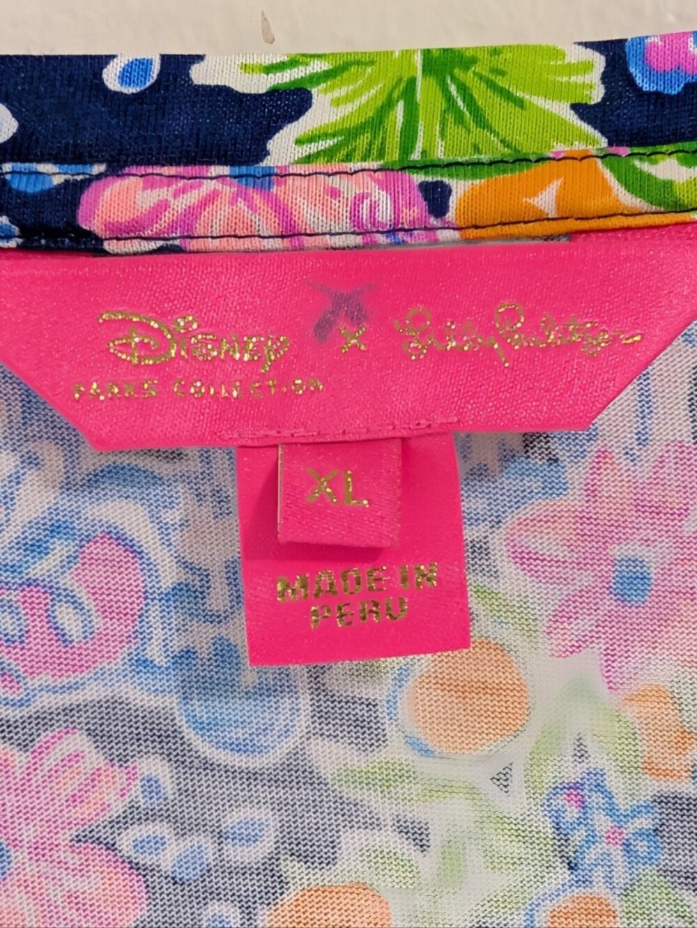Lilly Pulitzer Disney Coastal Beach Whimsical Resort Vacation Playful Dress XL - Picture 2 of 13